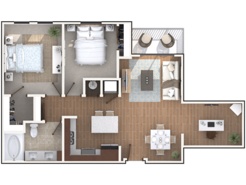 B1B floor plan